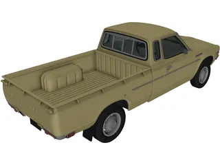 Datsun 620 KingCab (1977) 3D Model