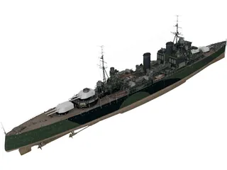 HMS London 3D Model