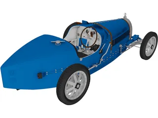 Bugatti Type 35 3D Model