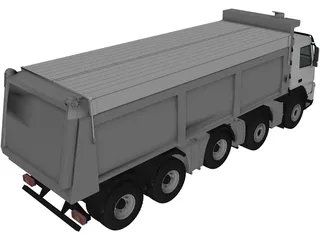 Volvo FM Truck 10x4 Dumper 3D Model