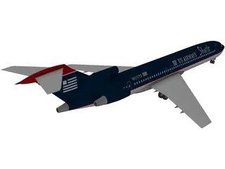 Boeing 727-300 3D Model