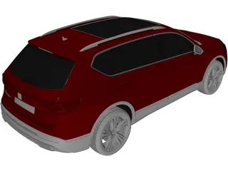 Seat Tarraco Excellence (2021) 3D Model