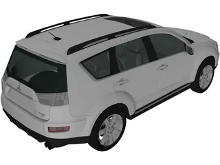 Mitsubishi Outlander GT (2010) 3D Model