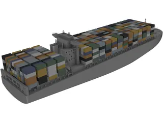 Cargo Ship 3D Model