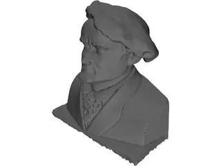 Richard Wagner Bust 3D Model