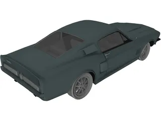 Ford Mustang Shelby GT500 (1967) 3D Model