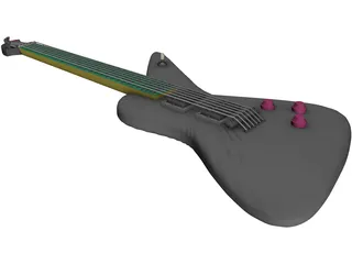 Rock Guitar 3D Model
