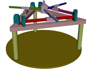 Robot Parallel Manipulatar 3D Model