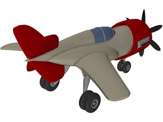 Racing Airplane 3D Model