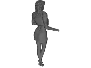 Woman Night Club Girl 3D Model