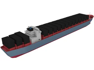 Container Ship 3D Model