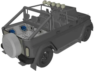 UAZ [Tuned] 3D Model