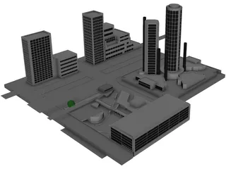 Detroit Tunnel 3D Model