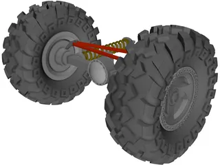 Rockwell Axle 2 1/2 ton 3D Model