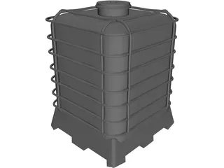 IBC Chemical Bin 3D Model