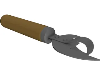 Can Opener 3D Model