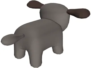 Toy Dog 3D Model