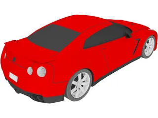 Nissan GT-R (2008) 3D Model