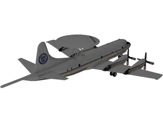 Lockheed P-3 Orion US Customs 3D Model