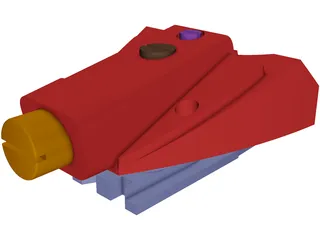 Ski Binding Toe 3D Model