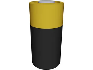 Duracell Battery 6V 3D Model