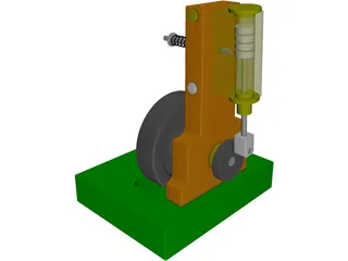 Steam Motor Assembly 3D Model