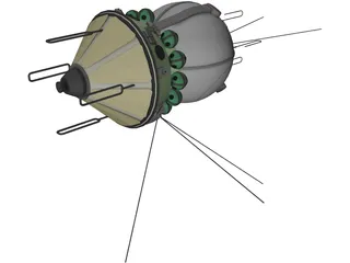 Vostok Spacecraft 3D Model