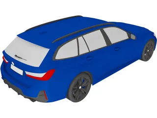 BMW 3-series Touring (2022) 3D Model