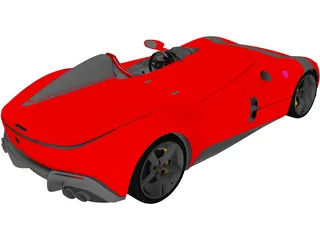 Ferrari SP1 Monza (2019) 3D Model