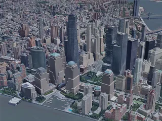 New York City, Lower Manhattan, USA (2021) 3D Model