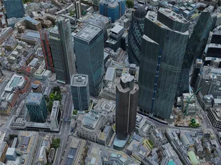 London City, UK (2021) 3D Model