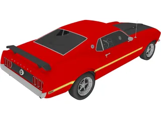Ford Mustang Mach 1 (1969) 3D Model