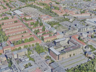 Halle (Saale) City, Germany (2021) 3D Model