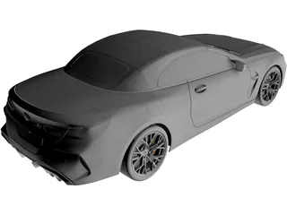 BMW M8 Competition Cabrio (2020) 3D Model