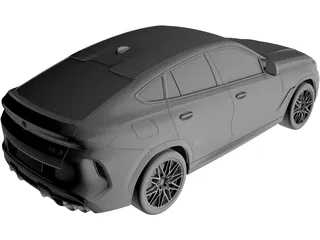BMW X6M Competition (2020) 3D Model