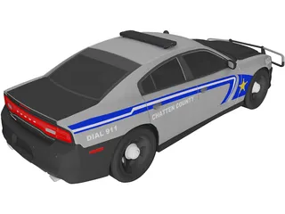 Dodge Charger Police 3D Model