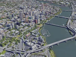 Portland City, OR, USA (2022) 3D Model