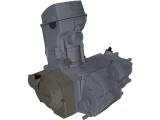 Honda CRF450 Engine 3D Model