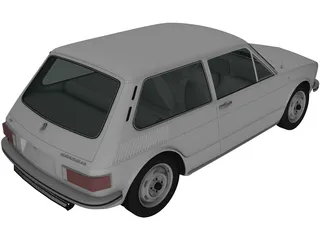 Volkswagen Brasilia (1980) 3D Model