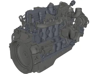 Cummins QSB-6.7 Engine 3D Model
