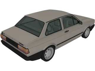 Volkswagen Voyage (1992) 3D Model