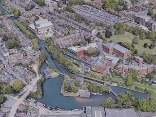 Oxford City, UK (2022) 3D Model