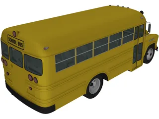 Chevrolet 4500 School Bus (1956) 3D Model