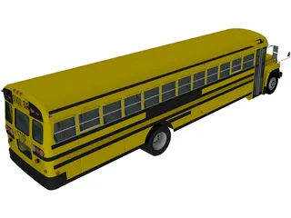 GMC B-Series School Bus (2000) 3D Model