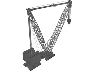 Crane Lamp 3D Model