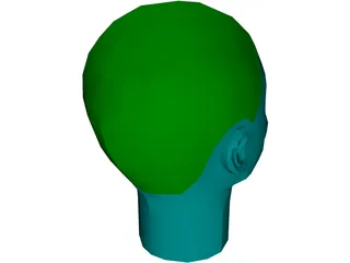 Head Female 3D Model