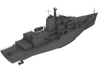 Survey Vessel 3D Model