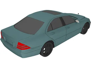 Mercedes-Benz S-class (2000) 3D Model