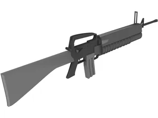 M16 A1 3D Model