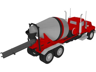 Cement Mixer 3D Model